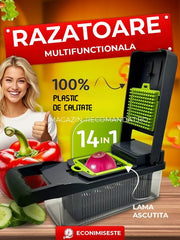 Razatoare multifunctionala pentru legume, cu 22 de accesorii